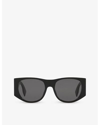 Fendi Fe40109i Baguette Square-frame Acetate Sunglasses - Black
