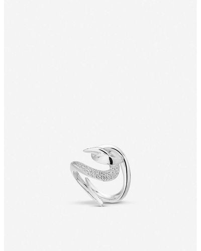 Shaun Leane Hook Sterling Silver And Diamond Ring - White