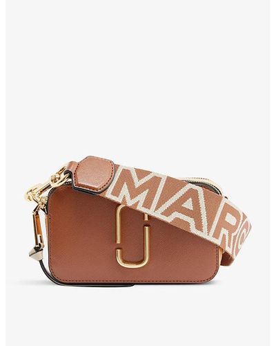 Snapshot leather crossbody bag Marc Jacobs Brown in Leather - 34320951