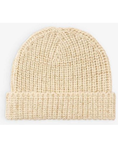 Soeur Wizard Ribbed Woven Beanie - Natural