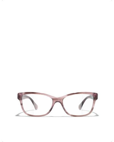 Chanel Rectangle Eyeglasses - Metallic