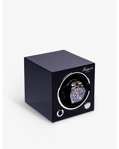The Alkemistry Rapport London Evo Single Wooden Watch Winder Cube - Blue