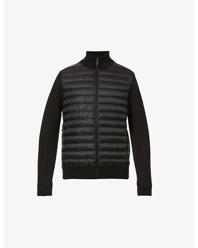 Canada Goose High-neck Padded Wool And Shell-down Jacket X - Black