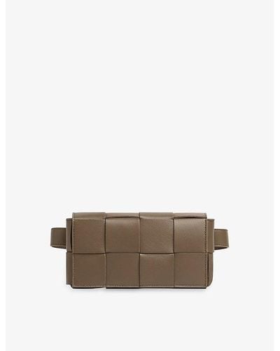 Bottega Veneta Cassette Leather Belt Bag - Brown