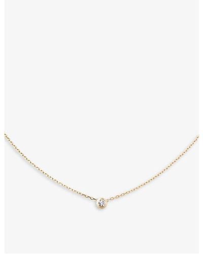 Cartier D'amour Large 18ct Yellow-gold And 0.18ct Diamond Necklace - Natural