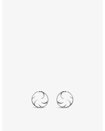 Shaun Leane Cat Claw Sterling Hoop Earrings - Metallic