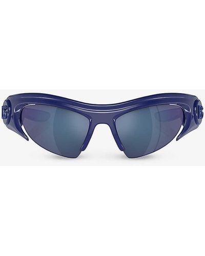 Dolce & Gabbana Dg6192 Cat-eye-frame Nylon Sunglasses - Blue