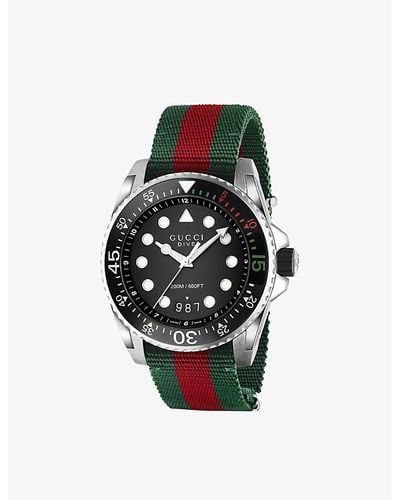 Gucci Dive Stainless Steel Watch - Metallic