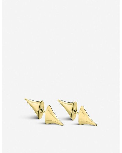 Shaun Leane Rose Thorn Gold-plated Vermeil Silver Bar Earrings - Metallic