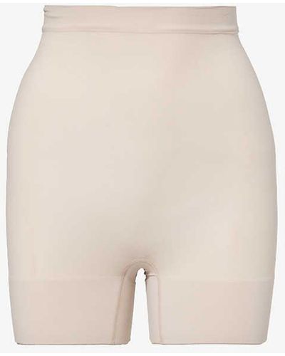 Spanx Everyday Shaping High-rise Stretch-woven Shorts X - Natural