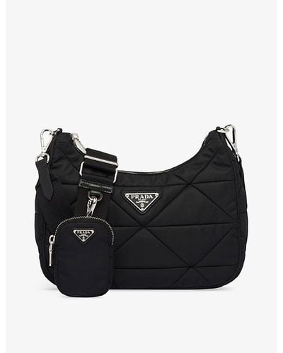 Prada Re-nylon Recycled-nylon Shoulder Bag - Black