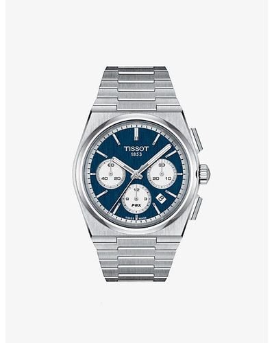 Tissot T1374271104100 Prx Stainless-steel Automatic Watch - Blue
