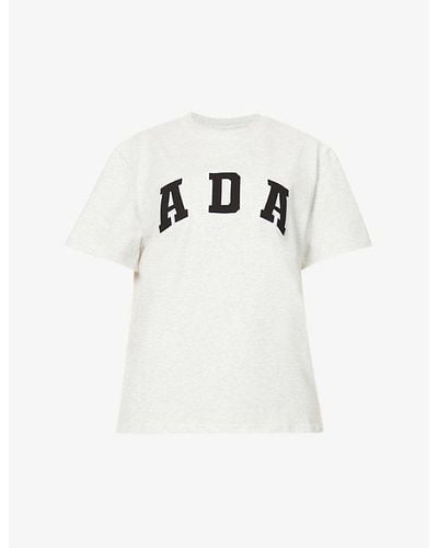 ADANOLA Core Relaxed-fit Cotton T-shirt - White