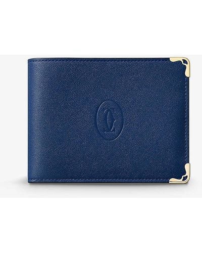 Cartier Must De Leather Wallet - Blue