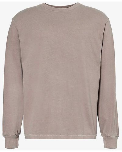 GYMSHARK Everywear Comfort Logo-print Cotton-jersey T-shirt X - Natural
