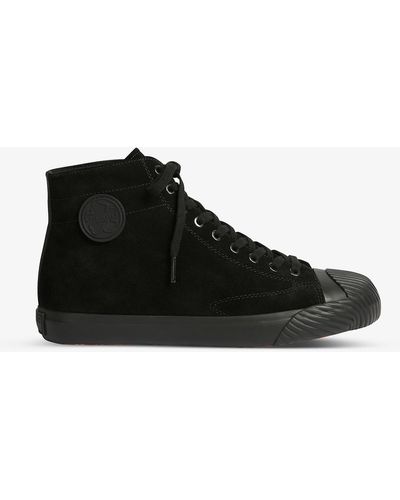 Ted Baker Raniip Vulcanised Leather High-top Trainers - Black