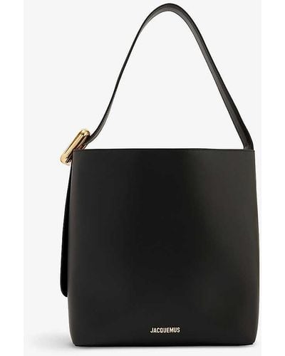 Jacquemus Le Regalo Leather Bucket Bag - Black