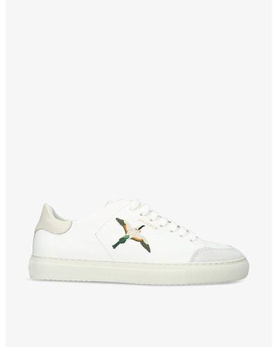 Axel Arigato Clean 90 Leather And Suede Low-top Sneakers - White