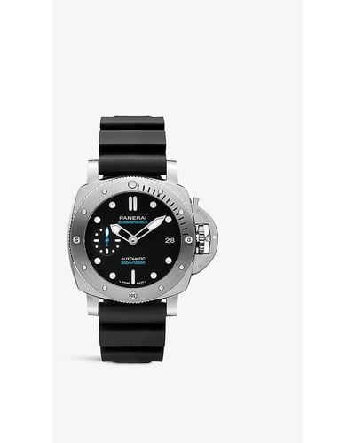 Panerai Pam02973 Submersible Stainless-steel Automatic Watch - Black