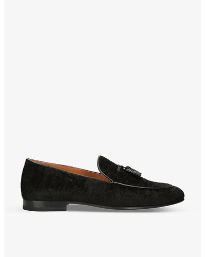 Tom Ford Slip-on Tassel-embellished Velvet Loafers - Black