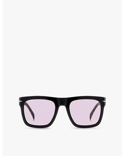 David Beckham 7000/s Square-frame Acetate Sunglasses - Black
