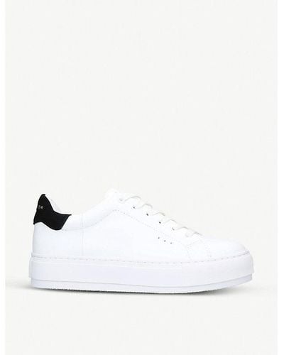Kurt Geiger Laney Leather Sneakers - White
