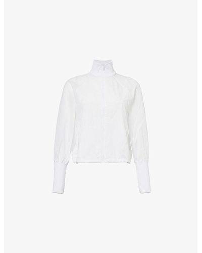 lululemon High-neck Brand-print Shell Jacket - White