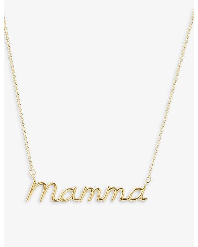 The Alkemistry Mamma 18ct Recycled Yellow-gold Necklace - Natural