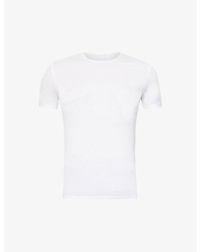 Derek Rose Jack Pima-cotton T-shirt - White