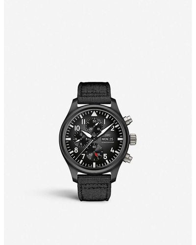 IWC Schaffhausen Iw389101 Pilot Top Gun Ceramic Watch - Black