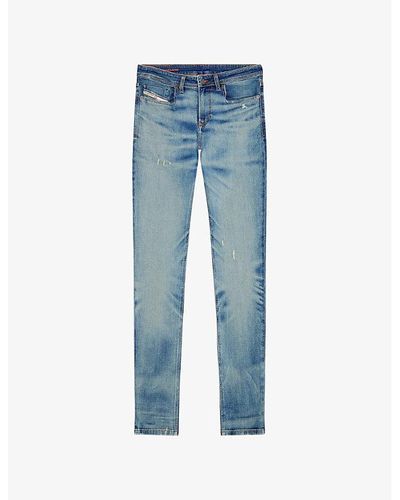 DIESEL 979 Sleenker Faded-wash Slim-fit Stretch Jeans - Blue