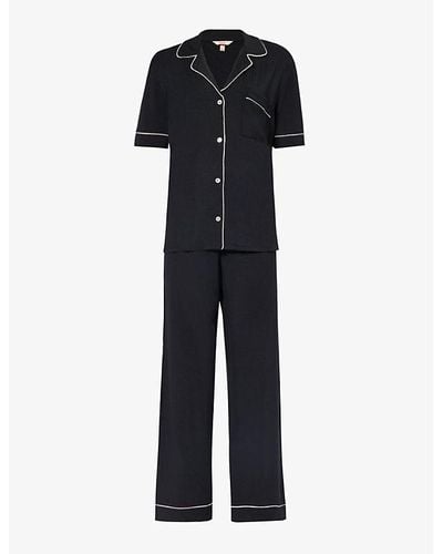 Eberjey Gisele Stretch-woven Pyjama Set - Black