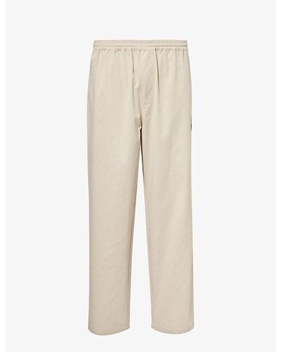 ICECREAM Skate Brand-embroidered Cotton Trousers X - Natural