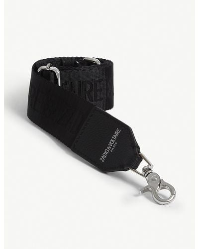 Zadig & Voltaire Logo-embossed Bag Strap - Black