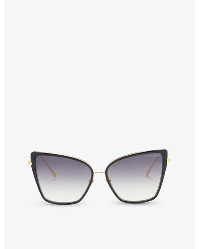 Dita Eyewear 21013 Sunbird Butterfly-frame Acetate Sunglasses - Black