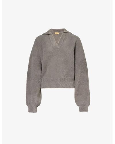 Stine Goya Naia V-neck Knitted Sweater - Gray