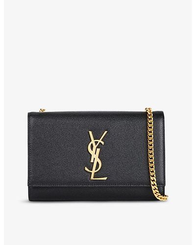 Saint Laurent Kate Small Chain-Tassel Leather Cross-body Bag Nero