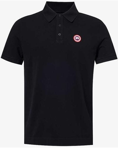 Canada Goose Beckley Logo-embroidered Regular-fit Cotton Polo Shirt Xx - Black