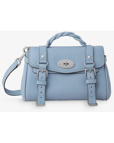 Mulberry Alexa Mini Leather Satchel Bag - Blue