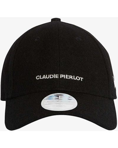 Claudie Pierlot Logo-embroidered Wool-blend Baseball Cap - Black