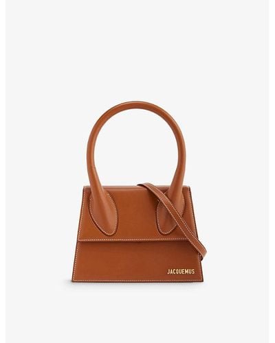Jacquemus Le Grand Chiquito Leather Top-handle Bag - Brown