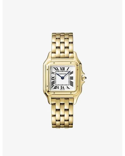 Cartier Crwgpn0008 Panthère De Small 18ct Yellow-gold Quartz Watch - Metallic