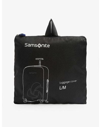 Samsonite Logo Medium/large Foldable luggage Cover - Black