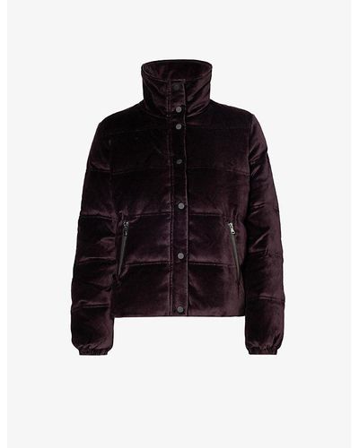 PAIGE Alpine Padded Stretch-cotton Velour Jacket - Black