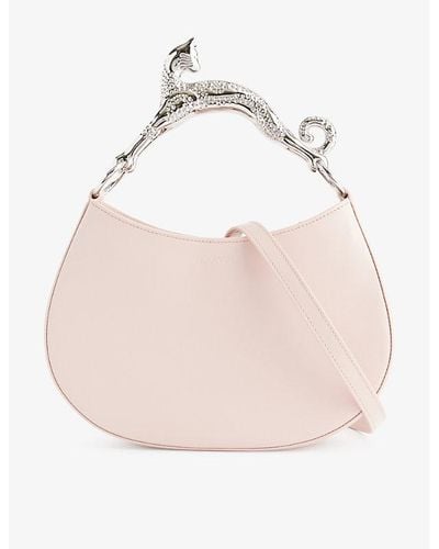 Lanvin Cat Leather Top-handle Bag - Pink