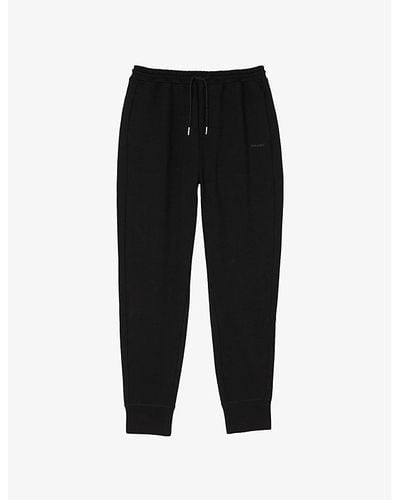 Sandro Regular-fit Drawstring-waist Knitted jogging Bottoms - Black