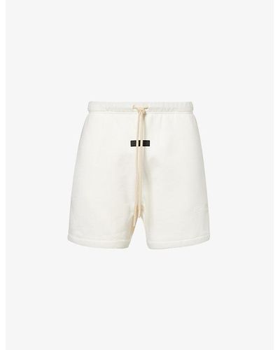 Fear Of God Essentials Brand-patch Cotton-blend Shorts X - White