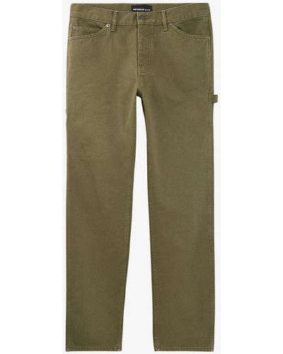 The Kooples Hammer-loop Side-pocket Cotton-denim Jeans - Green