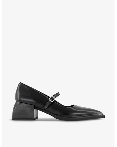 Vagabond Shoemakers Vivian Leather Mary-jane Courts - Black