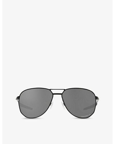 Oakley Oo4147 Contrail Prizmtm Aviator Metal Sunglasses - Gray